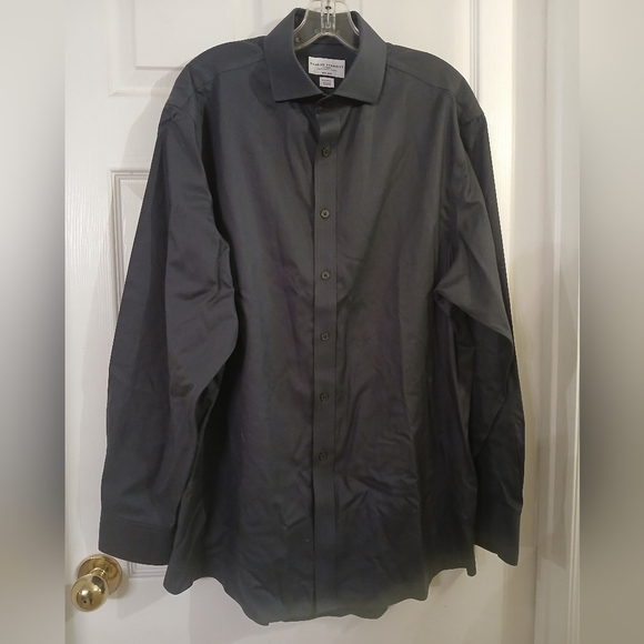 Charles Tyrwhitt London Classsic Fit No Iron 100% Cotton Dress Shirt Size 16.5/L - Picture 5 of 9